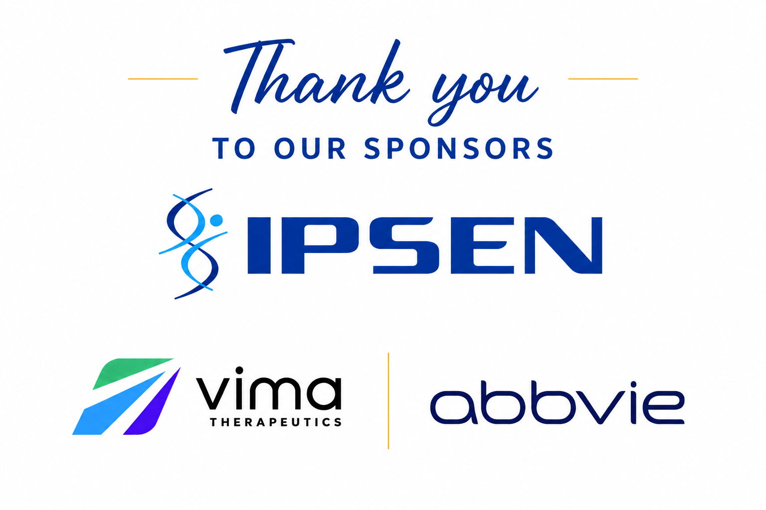 Thank you to our sponsors